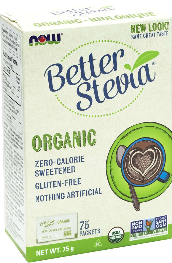 Organic Stevia w/inulin Packets 1g*75